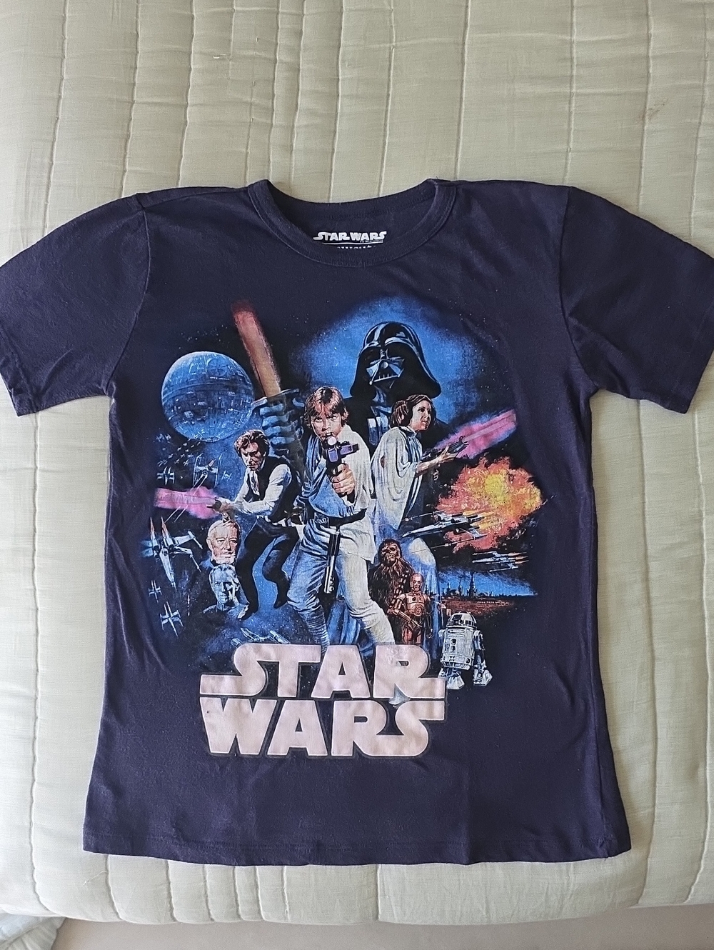 J. Crew Boy's Navy Star Wars Graphic Short Sleeve Tee